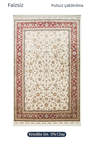 İsfahan xalçası | İs 03 Cream Red