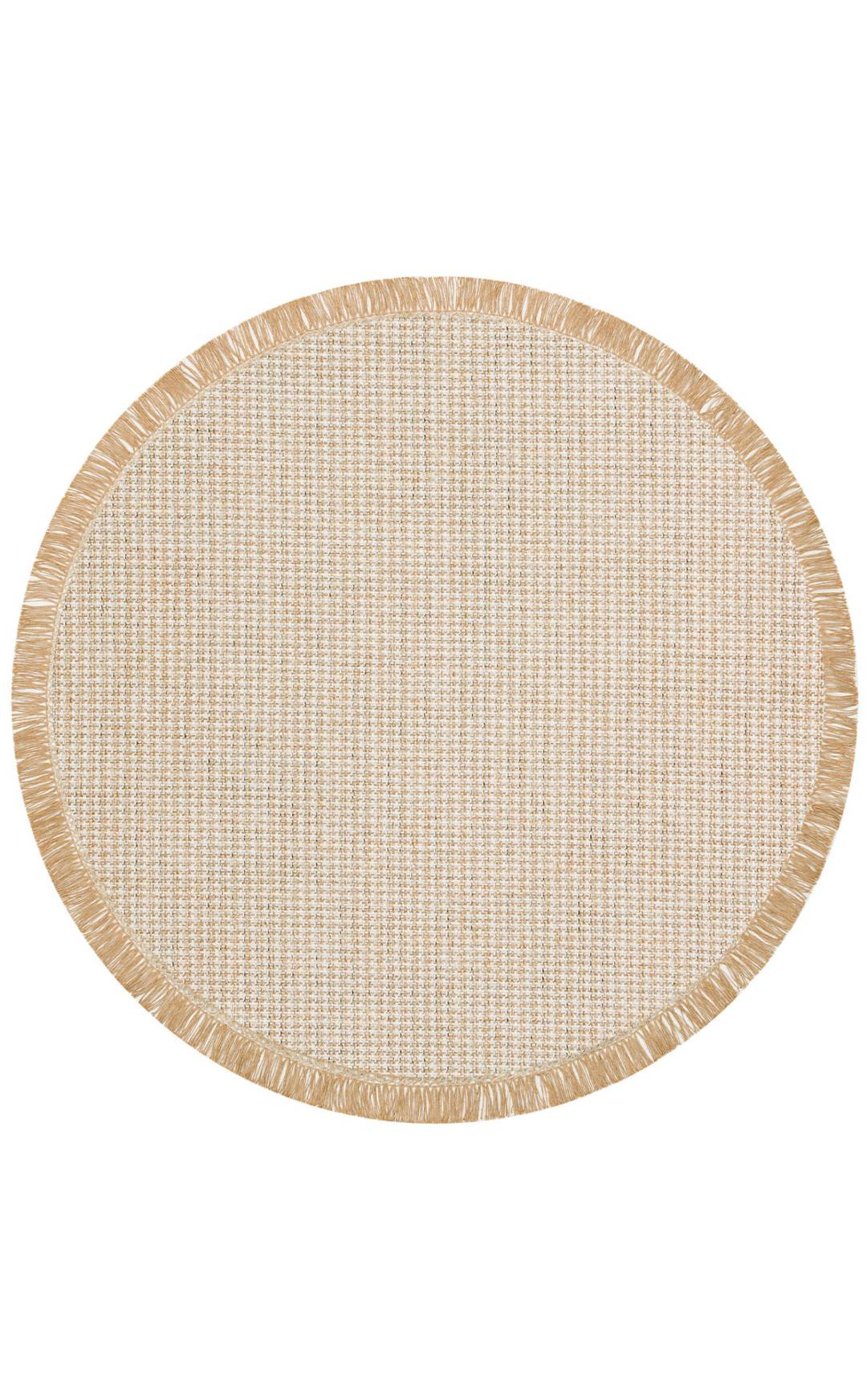 Brooklyn xalçası | BRK 01 Cream Silver Yuvarlak