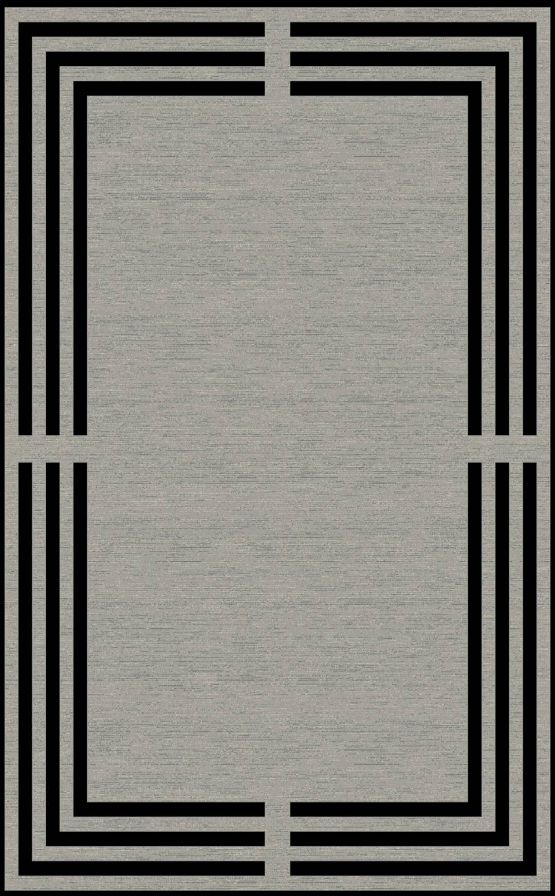 Lugano Xalçası | LUG 03 Grey Black